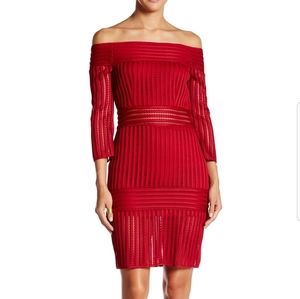 Endless Rose Off the Shoulder Dress Ribbed